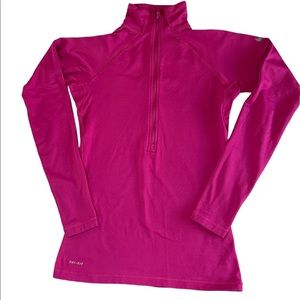Nike Quarter Zip Long Sleeve Running Top Sz S